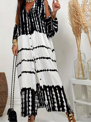  Tie Dye Cut Out Maxi Dress