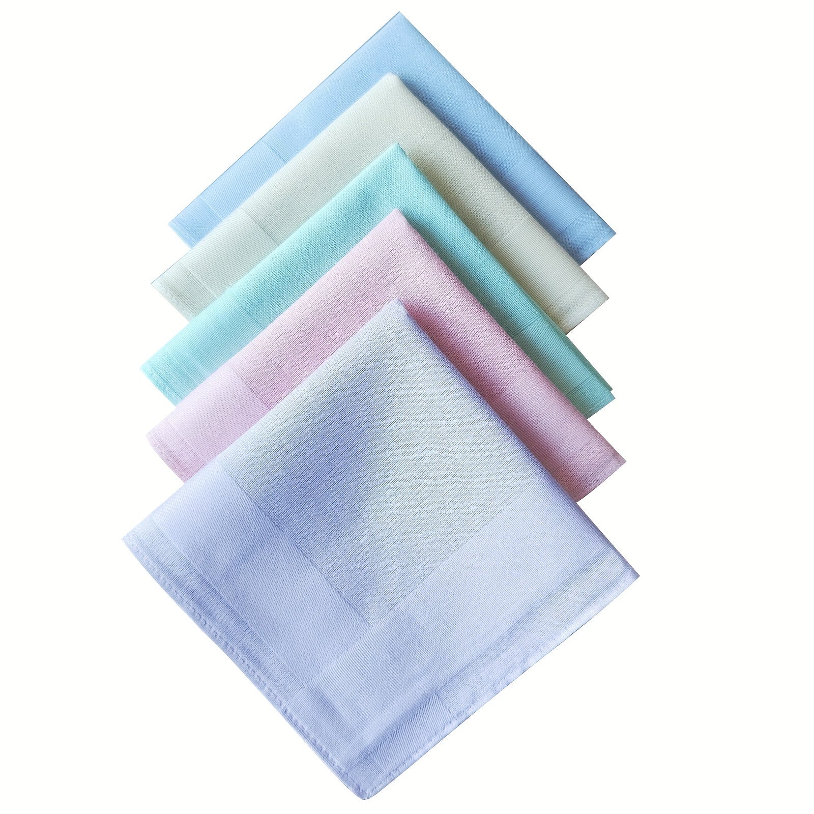 5pcs Solid Handkerchief Candy Decorative Lightweight Hankies