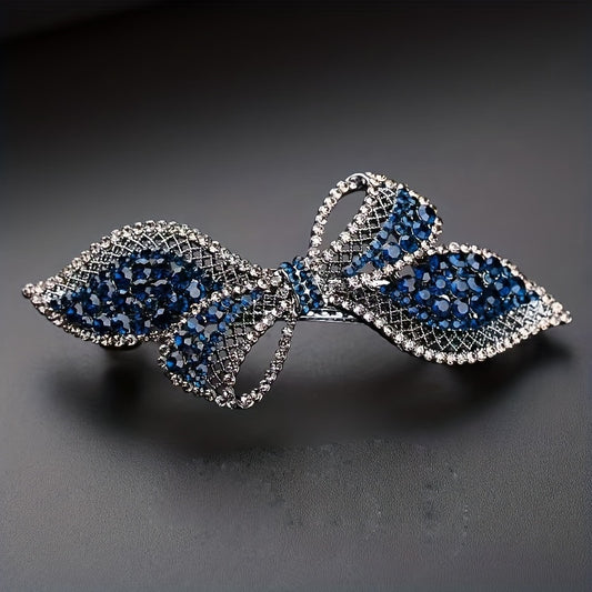 Bow & Rhinestone Hair Clip Barrette Headwear Hair Accessory