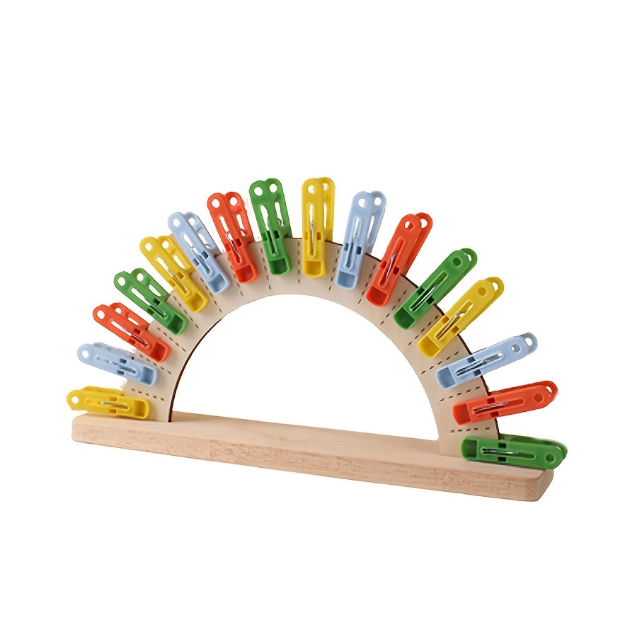 Rainbow Clip Sorting Toys Home Desktop Toys Classroom Teaching Tools