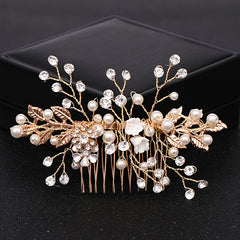 Crystal & Pearl Bridal Comb