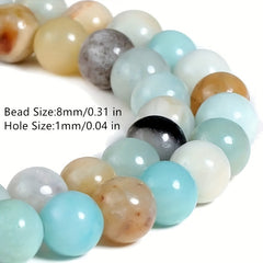 Amazonian Gemstone Loose Beads for Jewelry Making 6mm 8mm