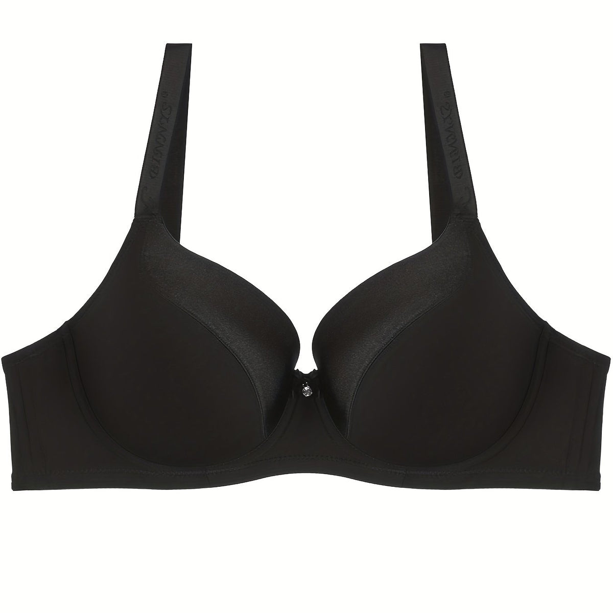 Plus Size Rhinestone Molded Cup Bralette