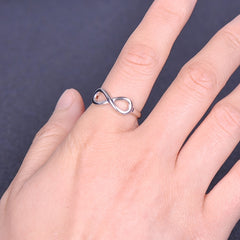 925 Sterling Silver Infinity Romantic Ring For Women Anniversary Gift