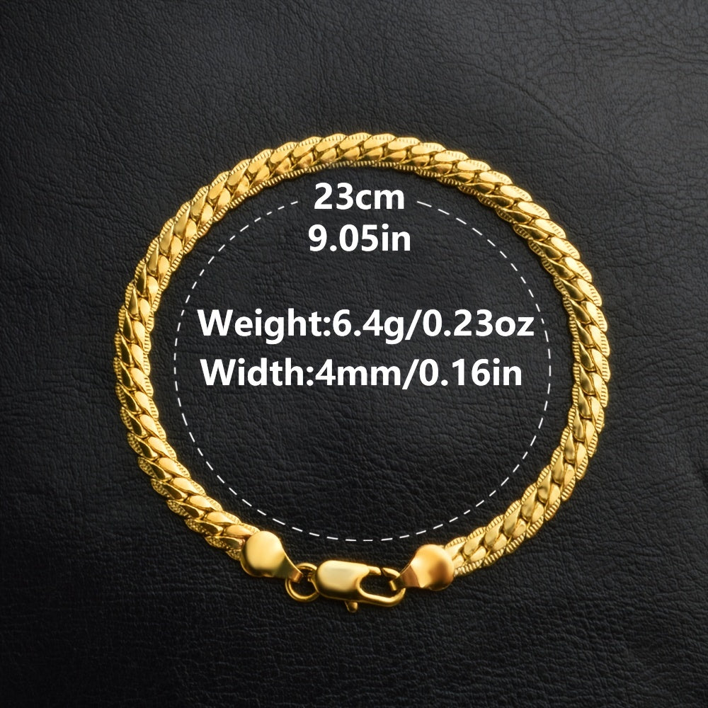 Men's Hip Hop Vertebrae Chain Bracelet