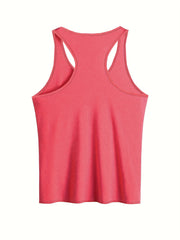 Plus Ombre Cat & Slogan Print Round Neck Vest