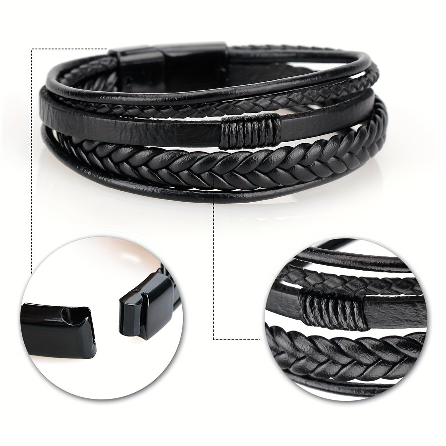 Hand woven Leather Bracelet Men's Ethnic Wind Bracelet