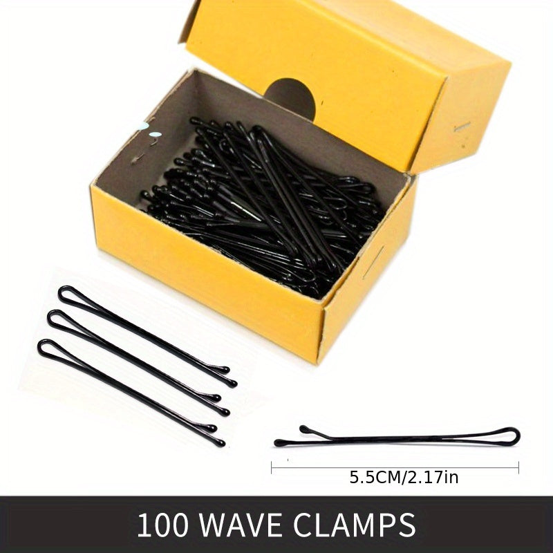 100 Pcs Invisible Metal Hairpin Hair Clip for Side Hair Bang Girls Styling