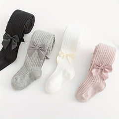 Girls Kids Pantyhose Bow Princess Socks for Spring Autumn