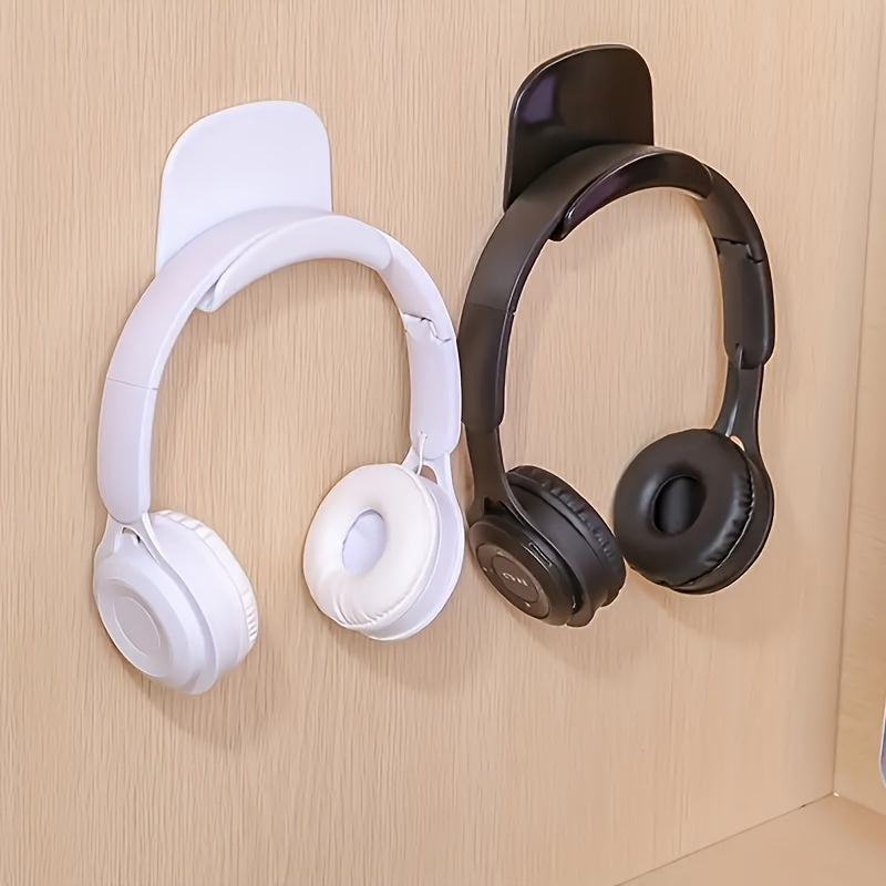 Plastic Halter Headphone Hook Curved Adhesive Holder
