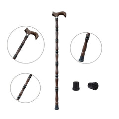 Non-slip Wooden Walking Stick Lightweight Cane for Hiking