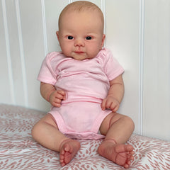 19in Soft Vinyl Cloth Body Real Reborn Doll With Hand Drawing Hair Princess