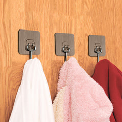 Large Adhesive Wall Hooks for Bathroom Kitchen Room - 40pcs
