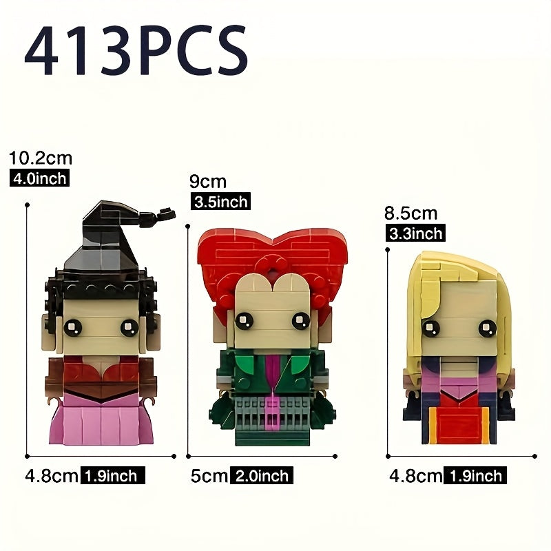 413pcs Cartoon Character Building Block Toy Movie Collection Bricks