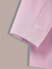  Casual Blazer Women's Plus Solid Long Sleeve Lapel Collar Blazer