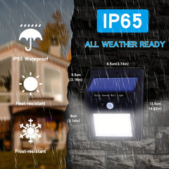 2pcs Motion Sensor Solar Light Waterproof Outdoor Garden Lights