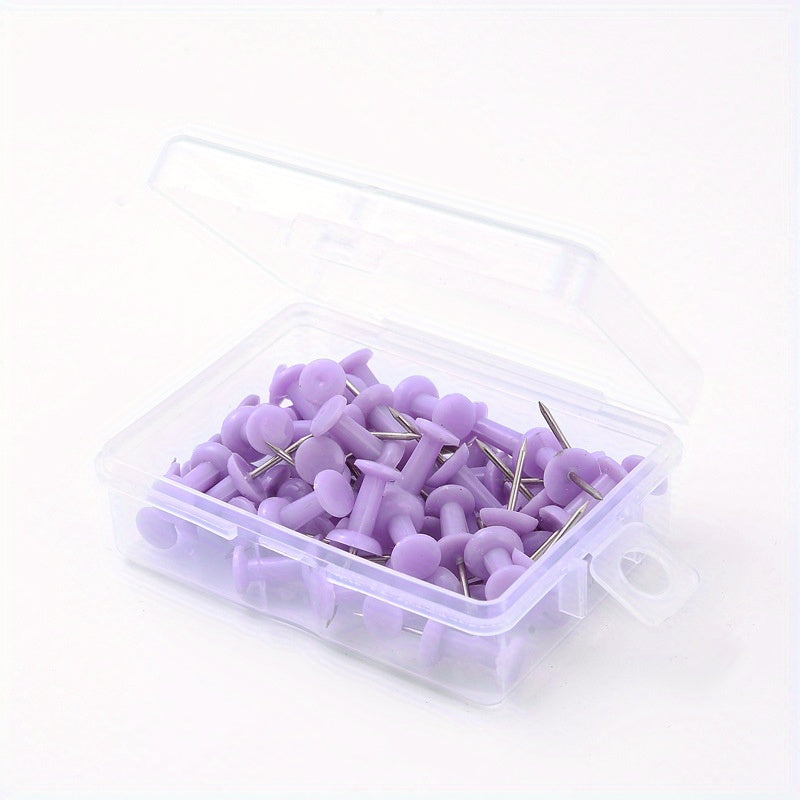 20pcs Transparent Steel Pointed Nails for Cork Board Wall Fabric Boards