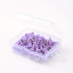 20pcs Transparent Steel Pointed Nails for Cork Board Wall Fabric Boards