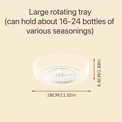 Rotatable Spice Rack Seasoning Storage Lazy Susan Organizer