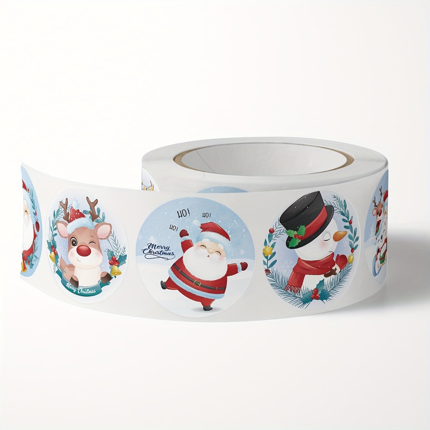 500 Christmas Theme Gift Label Stickers, Self-adhesive Paint Stickers