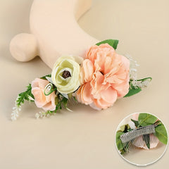 Boho Rose Side Comb Floral Hair Accessory