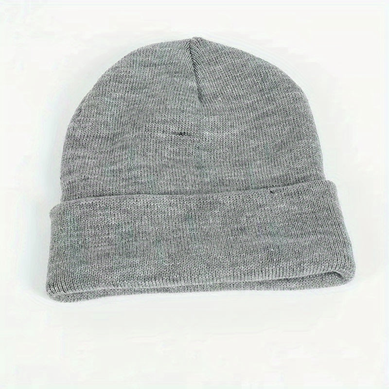 Men's Knitted Winter Hat Coldproof Double Layer Beanie