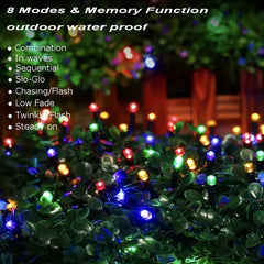8 Modes Solar String Lights Outdoor Decoration Landscaping