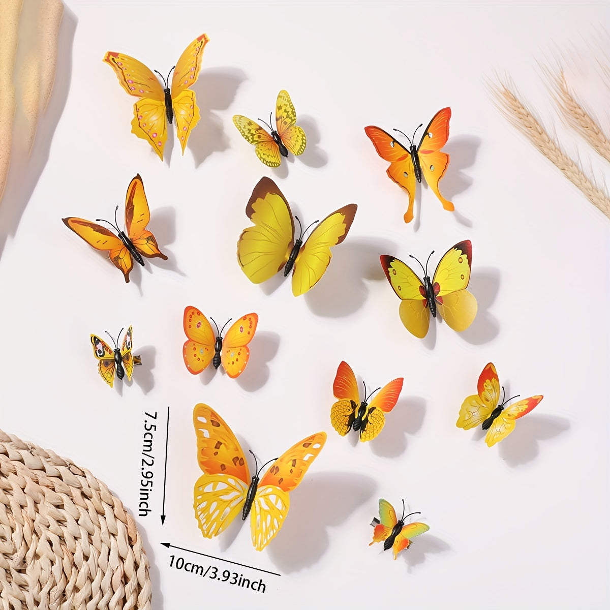 12pcs Butterfly Hair Clips Hair Accessories