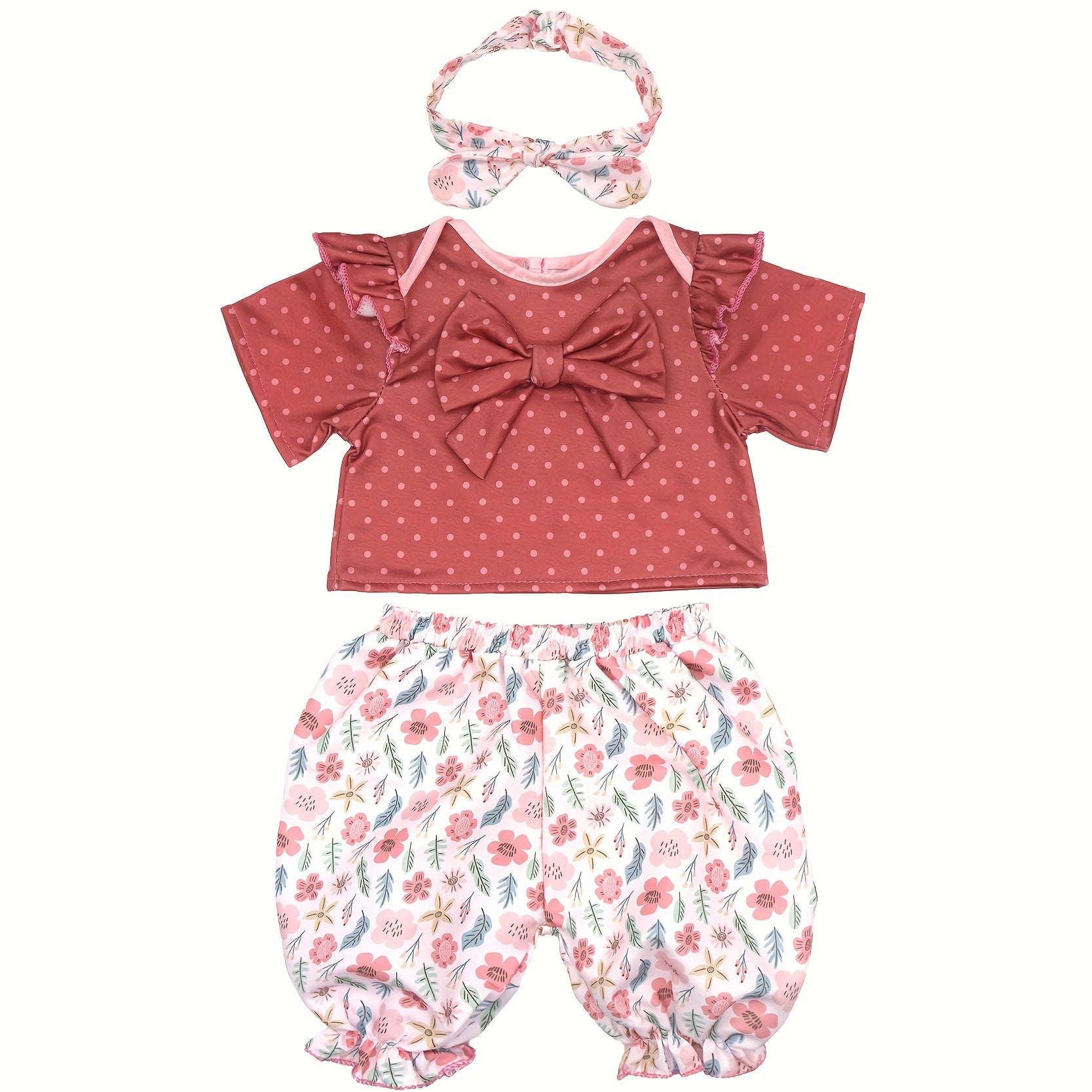 Brick Red Doll Clothes for 22in Reborn Dolls