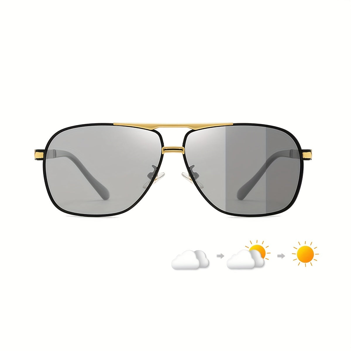 Polarized Photochromic Aviator Sunglasses UV400