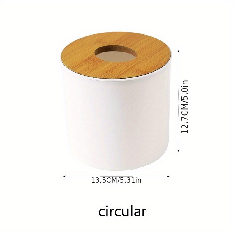 Wooden Tissue Box Stylish Napkin Holder for Home and Office