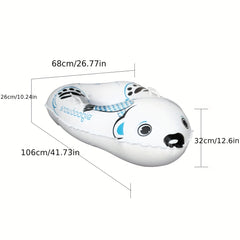 Winter Inflatable Snow Toy Skiing Circle With Handle Snow Sled