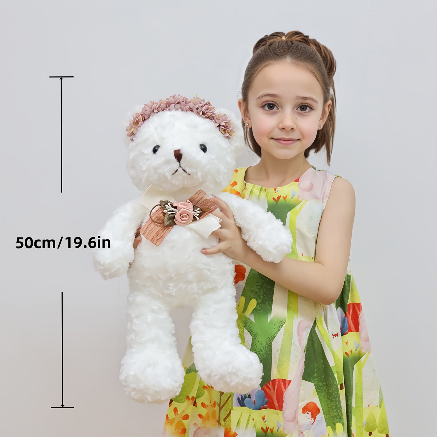 Large Teddy Bear Plush Toy Brown Birthday Gift for Kids Girlfriend Boyfriend