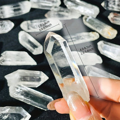 50g 100g Natural Clear Quartz Crystal Point Imperfect