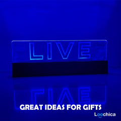 Live Signs Led Signs Signs For Wall Decor Live Sign For Studio Game Room Broadca