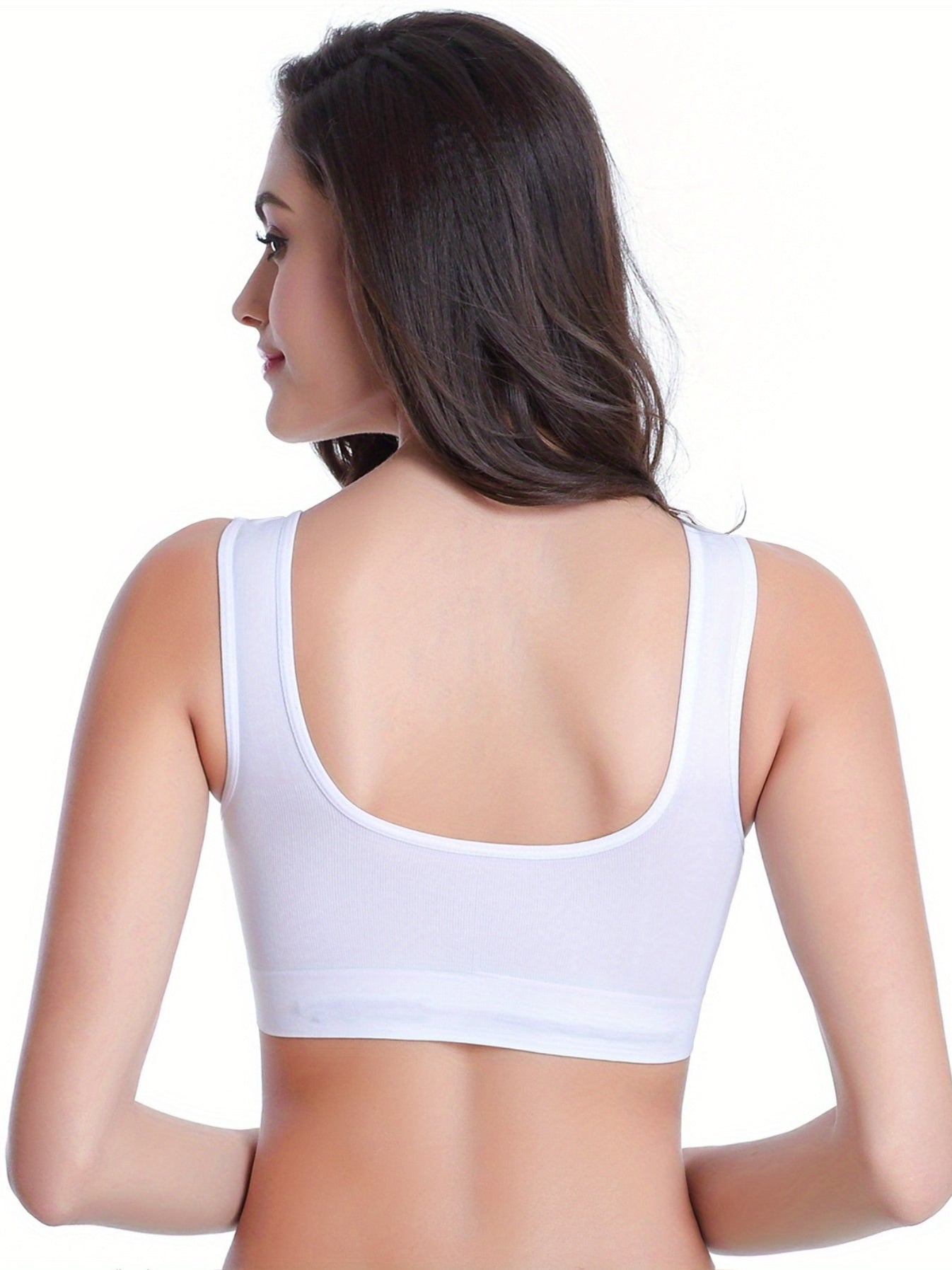 3-Pack Women's Thin Padded Sports Bras Bralette Cami Intimates Lingerie