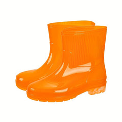Girls PVC Rain Boots Non slip Waterproof Rain Shoes For Outdoor Working Fishing