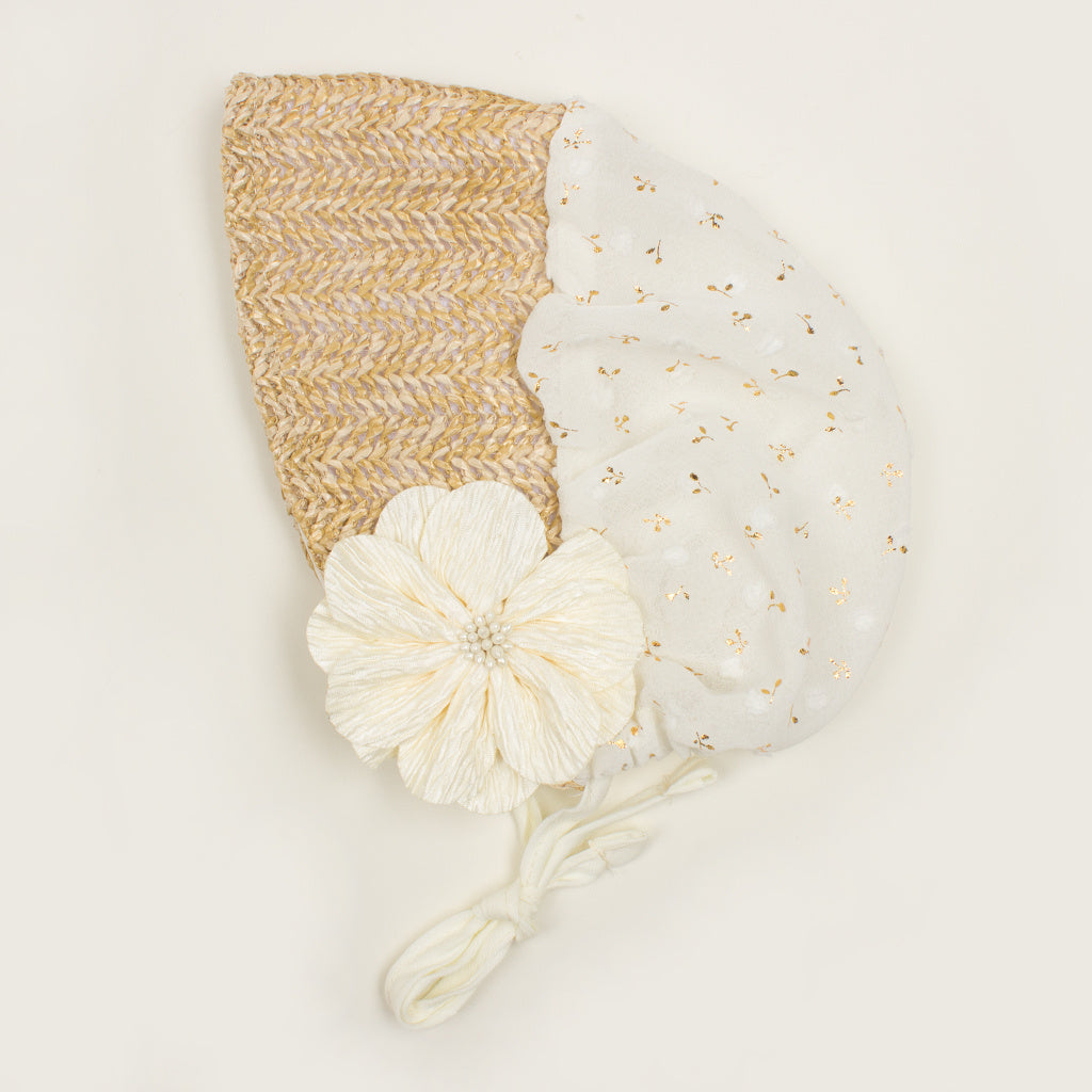Match Flower Baby Court Hat For 0-3 Babies
