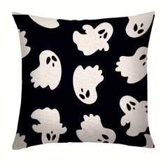 Halloween Cotton Linen Square Throw Pillow Case Decorative Cushion Cover