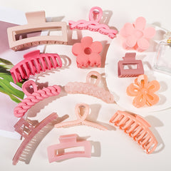 Flower Hair Claw Clips for Women - Strong Hold Non Slip Hair Clamps