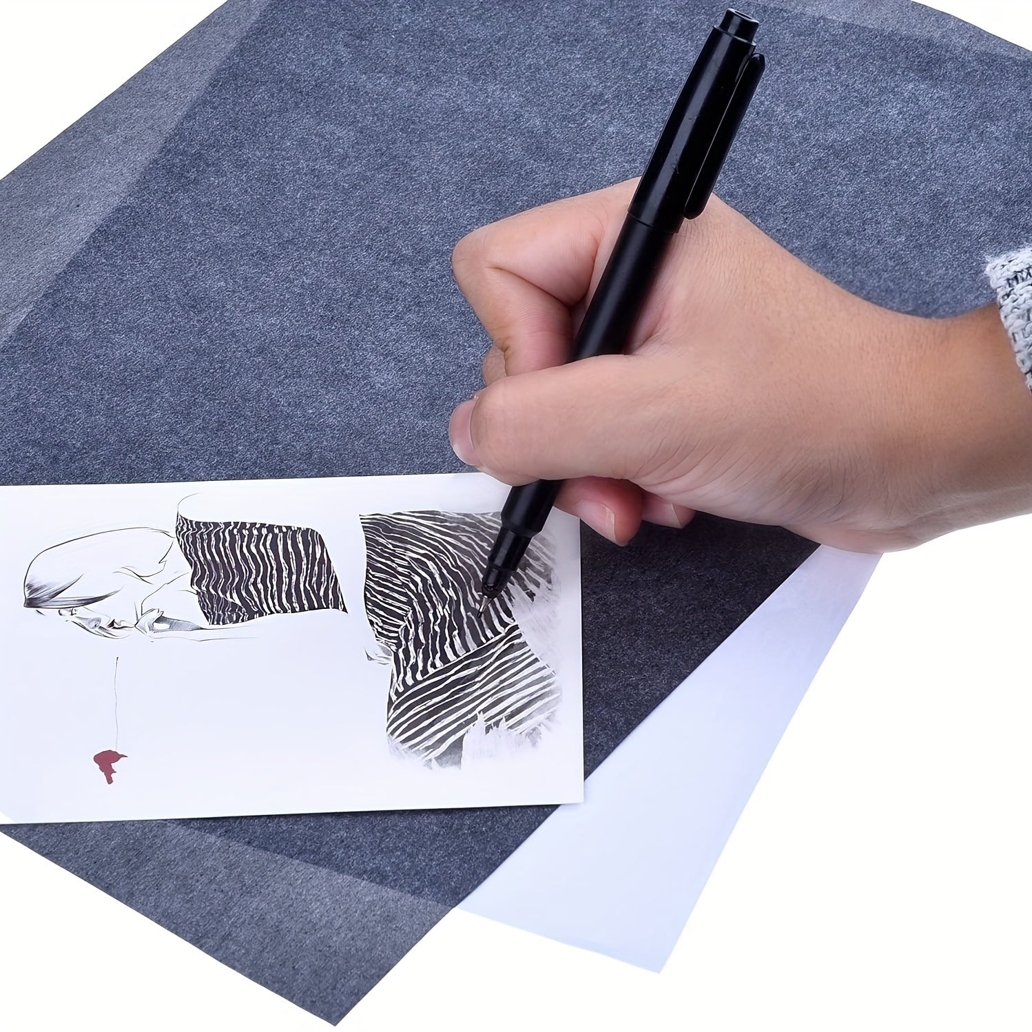 50 Sheets Carbon Transfer Paper Large Size for Tracing Copy DIY Paint