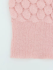  Solid Lantern Sleeve Open Front Cardigan