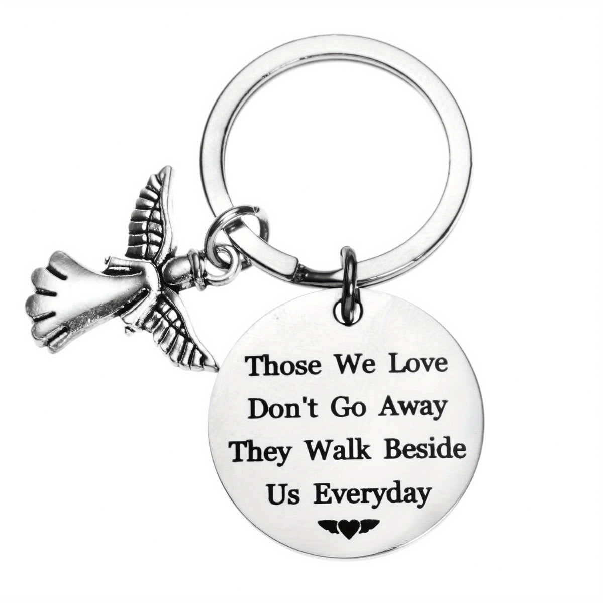 Stainless Steel Keychain for Bags Purses Backpacks - Perfect Gift