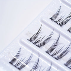 90pcs Cluster Eyelashes Fish Tail False Eyelashes 9 15mm Mix Tray