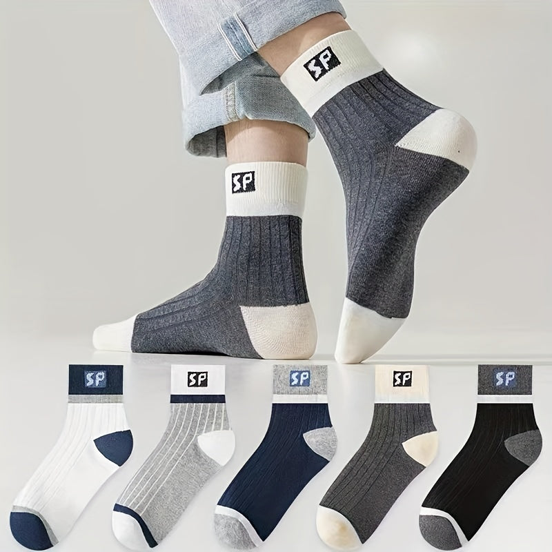 10 Pairs Letter Print Socks Women's Mid Tube Stockings