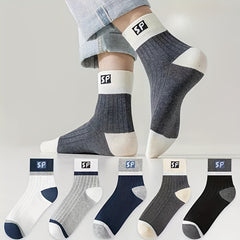 10 Pairs Letter Print Socks Women's Mid Tube Stockings