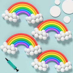 Rainbow Balloons Garland Kit 24pcs and 80pcs Latex Balloons with Pump