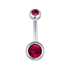 6pcs Surgical Steel 14G Navel Piercing Body Jewelry Men Women