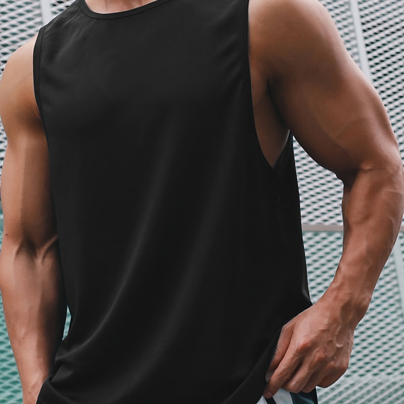 Men's Sleeveless Tank Tops Breathable Quick-Dry Sports Vest for Summer
