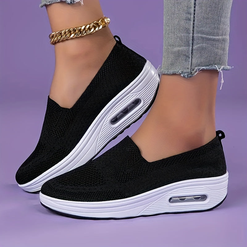 Women's Casual Air Cushion Shoes Thick Bottom Lazy Shoes